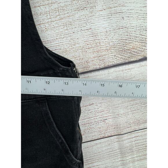 Madewell Skinny Overalls Womens XS Black Lunar Wash Stretch Denim - Picture 11 of 12